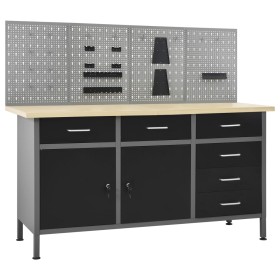 Banco de trabajo con cuatro paneles de pared de vidaXL, Mesas de trabajo - Ref: Foro24-3053430, Precio: 496,50 €, Descuento: %