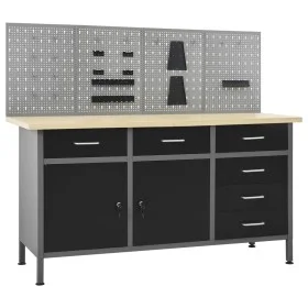 Workbench with four wall panels by vidaXL, Work tables - Ref: Foro24-3053430, Price: 636,15 €, Discount: %