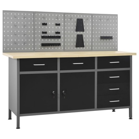 Workbench with four wall panels by vidaXL, Work tables - Ref: Foro24-3053430, Price: 476,62 €, Discount: %