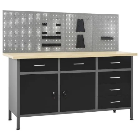 Workbench with four wall panels by vidaXL, Work tables - Ref: Foro24-3053430, Price: 636,15 €, Discount: %