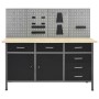 Workbench with four wall panels by vidaXL, Work tables - Ref: Foro24-3053430, Price: 476,62 €, Discount: %