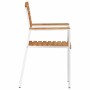 Silla de Jardín 8 pcs Marrón Madera maciza de Teca