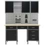 Workbench with four wall panels and two cabinets by vidaXL, Work tables - Ref: Foro24-3053439, Price: 684,29 €, Discount: %