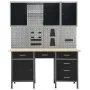Workbench with four wall panels and two cabinets by vidaXL, Work tables - Ref: Foro24-3053439, Price: 653,92 €, Discount: %