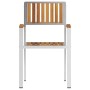 Silla de Jardín 6 pcs Marrón Madera maciza de Teca