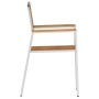 Silla de Jardín 6 pcs Marrón Madera maciza de Teca