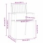 Silla de Jardín 6 pcs Marrón Madera maciza de Teca