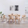 Dining chairs 6 pcs curved wood and cream synthetic leather by vidaXL, dining chairs - Ref: Foro24-278853, Price: 642,09 €, D...