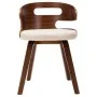 Dining chairs 6 pcs curved wood and cream synthetic leather by vidaXL, dining chairs - Ref: Foro24-278849, Price: 841,08 €, D...