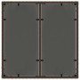 Conjunto de Comedor de Jardín 7 pcs Marrón Poliratán