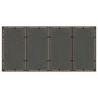 Conjunto de Comedor de Jardín 7 pcs Marrón Poliratán
