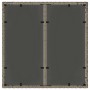 Conjunto de Comedor de Jardín 3 pcs Gris Poliratán
