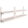 Floating shelves 2 levels 2 units stainless steel 200x30cm by vidaXL, Shelves and shelves - Ref: Foro24-3055899, Price: 201,6...