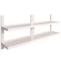 Floating shelves 2 levels 2 units stainless steel 200x30cm by vidaXL, Shelves and shelves - Ref: Foro24-3055899, Price: 212,2...