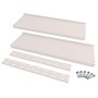 Floating shelves 2 levels 2 units stainless steel 200x30cm by vidaXL, Shelves and shelves - Ref: Foro24-3055899, Price: 201,6...