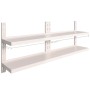 Floating shelves 2 levels 2 units stainless steel 200x30cm by vidaXL, Shelves and shelves - Ref: Foro24-3055899, Price: 201,6...