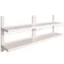 Floating shelves 2 levels 2 units stainless steel 200x30cm by vidaXL, Shelves and shelves - Ref: Foro24-3055899, Price: 212,2...
