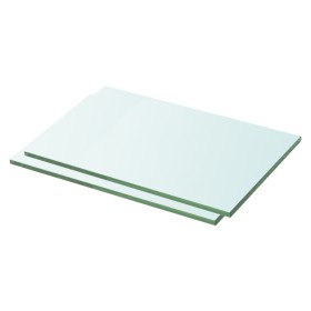 Regale 2 Einheiten transparente Glasscheibe 30x15 cm von vidaXL, Regale und Regale - Ref: Foro24-3051548, Preis: 31,39 €, Rab...