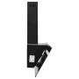 Steel and black tempered glass wall extractor hood 90 cm by vidaXL, Extractors - Ref: Foro24-51673, Price: 236,36 €, Discount: %