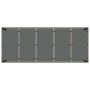 Conjunto de Comedor de Jardín 9 pcs Gris Poliratán