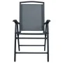 Bistrotisch und 3 Stühle, grauer Stahl von vidaXL, Gartensets - Ref: Foro24-3054571, Preis: 127,57 €, Rabatt: %