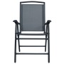 Bistrotisch und 3 Stühle, grauer Stahl von vidaXL, Gartensets - Ref: Foro24-3054571, Preis: 141,45 €, Rabatt: %