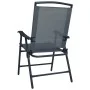 Bistrotisch und 3 Stühle, grauer Stahl von vidaXL, Gartensets - Ref: Foro24-3054571, Preis: 127,57 €, Rabatt: %