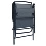Bistrotisch und 3 Stühle, grauer Stahl von vidaXL, Gartensets - Ref: Foro24-3054571, Preis: 141,45 €, Rabatt: %