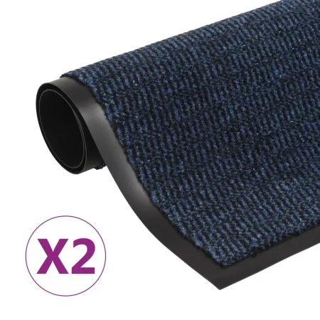 Rectangular entrance rugs with 2 units of blue knots, 60x90 cm. by vidaXL, Doormats - Ref: Foro24-3051608, Price: 36,93 €, Di...