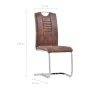 Juego de comedor 9 piezas piel de ante artificial marrón de vidaXL, muebles para cocinas y comedores - Ref: Foro24-3053125, P...