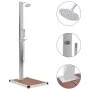 Garden shower with WPC stainless steel tray by vidaXL, Pool and spa accessories - Ref: Foro24-3051285, Price: 299,87 €, Disco...