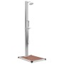 Ducha de jardín con plato acero inoxidable WPC de vidaXL, Accesorios para piscinas y spa - Ref: Foro24-3051285, Precio: 261,57 €