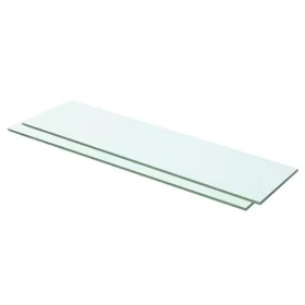 Shelves 2 units transparent glass panel 60x12 cm by vidaXL, Shelves and shelves - Ref: Foro24-3051562, Price: 25,30 €, Discou...