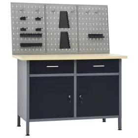 Workbench with three wall panels by vidaXL, Work tables - Ref: Foro24-3053428, Price: 418,56 €, Discount: %