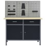Workbench with three wall panels by vidaXL, Work tables - Ref: Foro24-3053428, Price: 370,67 €, Discount: %