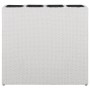 Jardinera alta con 4 macetas 2 uds ratán sintético blanco by vidaXL, Pots and planters - Ref: Foro24-279081, Price: 304,61 €,...
