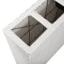 Jardinera alta con 4 macetas 2 uds ratán sintético blanco by vidaXL, Pots and planters - Ref: Foro24-279081, Price: 261,80 €,...