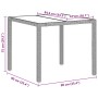 Conjunto de Comedor de Jardín 5 pcs Gris claro Poliratán