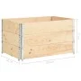 Massive Kiefernholz-Pflanzkästen, 3 Stück, 50x100 cm. von vidaXL, Töpfe und Pflanzgefäße - Ref: Foro24-3055165, Preis: 120,02...