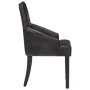 Esszimmerstühle, 4 Einheiten, schwarzes echtes Ziegenleder von vidaXL, Essstühle - Ref: Foro24-3056699, Preis: 724,49 €, Raba...