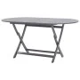 Garden dining set 7 pieces solid gray acacia wood by vidaXL, Garden sets - Ref: Foro24-3057874, Price: 444,57 €, Discount: %