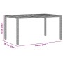 Conjunto de Comedor de Jardín 5 pcs Negro Poliratán