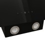 Steel and black tempered glass wall extractor hood 90 cm by vidaXL, Extractors - Ref: Foro24-51673, Price: 236,36 €, Discount: %