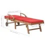 Sun loungers with cushions, 2 units, solid red teak wood by vidaXL, Loungers - Ref: Foro24-3054637, Price: 469,02 €, Discount: %