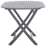 7-piece solid acacia wood garden dining set in gray. by vidaXL, Garden sets - Ref: Foro24-278923, Price: 429,16 €, Discount: %