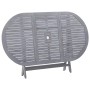 7-piece solid acacia wood garden dining set in gray. by vidaXL, Garden sets - Ref: Foro24-278923, Price: 429,16 €, Discount: %
