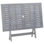 Juego de comedor de jardín 7 pzas madera maciza de acacia gris de vidaXL, Conjuntos de jardín - Ref: Foro24-278922, Precio: 3...