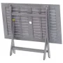 Juego de comedor de jardín 7 pzas madera maciza de acacia gris de vidaXL, Conjuntos de jardín - Ref: Foro24-278922, Precio: 3...