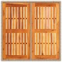 Conjunto de Comedor de Jardín 5 pcs Beige Poliratán