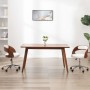Drehbare Esszimmerstühle, 2 Stück, gebogenes Holz, weißes Leder von vidaXL, Essstühle - Ref: Foro24-3054911, Preis: 244,19 €,...
